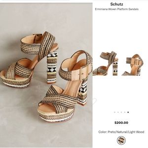 Anthropologie Schultz Erminiana Platform Heels